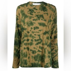Proenza Schouler White Label Green tie-dye long sleeve T-shirt - S